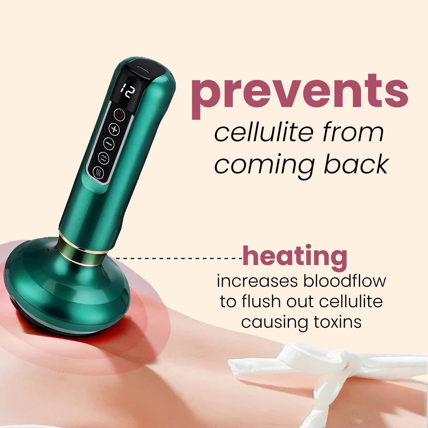 CelBye - cupping & heating massager for cellulite