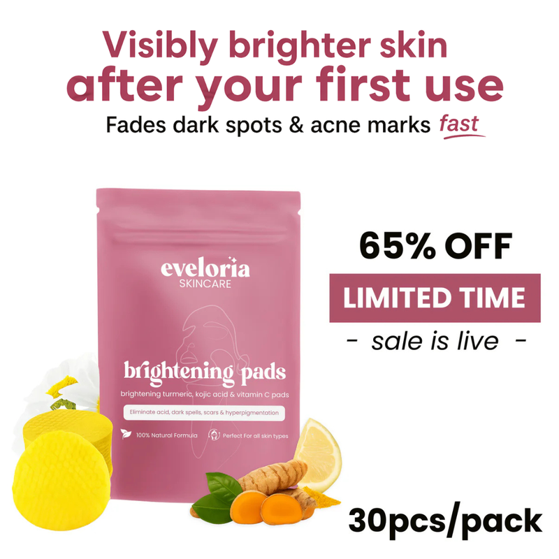 brightening turmeric & kojic acid pads