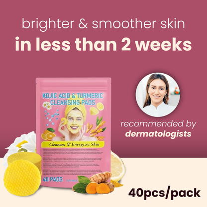 Brightening Kojic Acid & Turmeric Pads