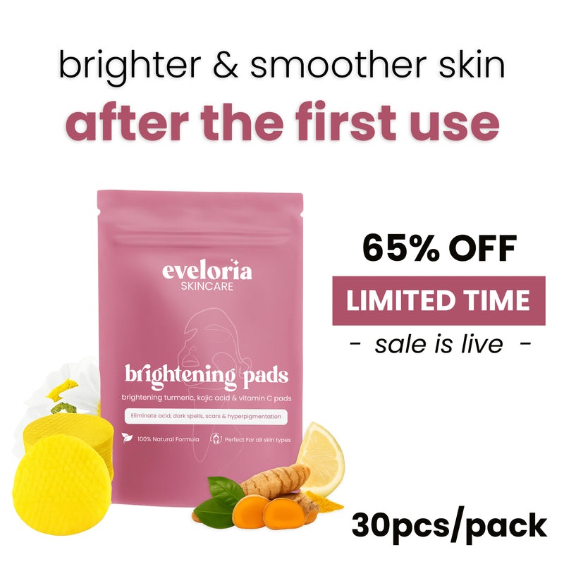brightening turmeric & kojic acid pads