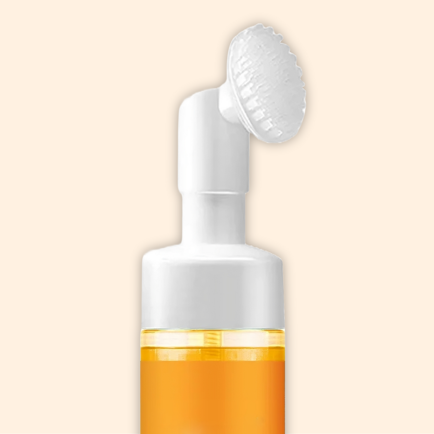 turmeric cleanser with a brush